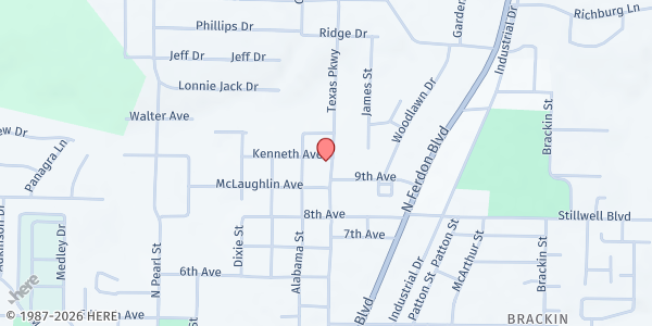 Map showing Crestview Community SDA Church at 997 Texas Pkwy., Crestview, FL