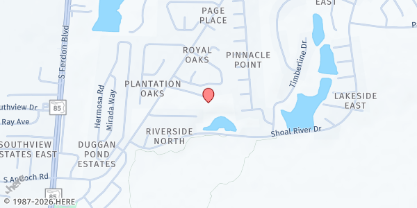 Map showing Live Oak Baptist Church at 4565 Live Oak Church Rd., Crestview, FL