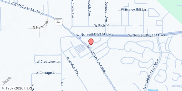 Map showing Daystar Life Center of Citrus County at 6751 W. Gulf to Lake Hwy., Crystal River, FL