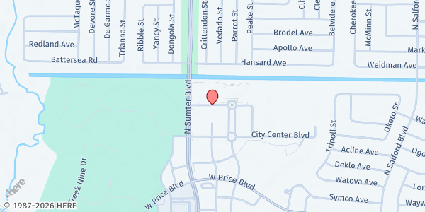 Map showing St. Joseph Conference of Society of St. Vincent de Paul at , Daphne, FL