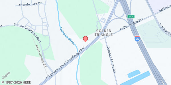 Map showing Daytona Dream Center Mobile Pantry at 3088 W International Speedway Blvd, Daytona, FL