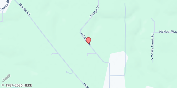 Map showing Breaking Thru Ministry, Inc. at 9904 Osage Dr., DeFuniak Springs, FL