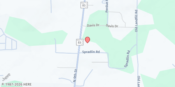 Map showing Cornerstone Church at 2044 FL-83, Defuniak Springs, FL