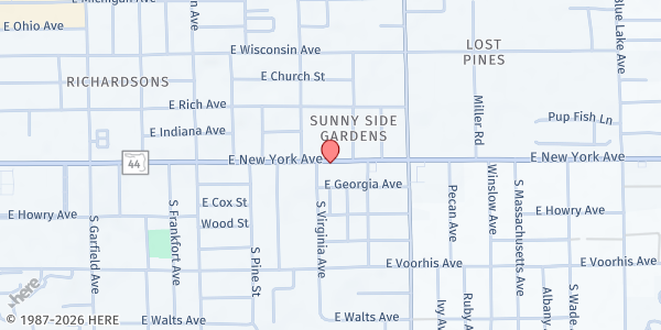 Map showing Deland Church of the Nazarene at 912 E New York Ave, Deland, FL