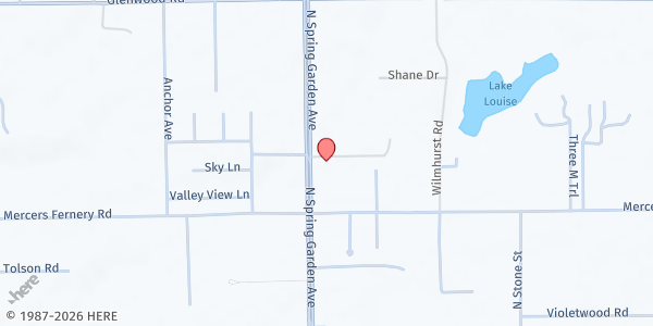 Map showing Deland Open Bible at 2179 N. Spring Garden Ave., Deland, FL