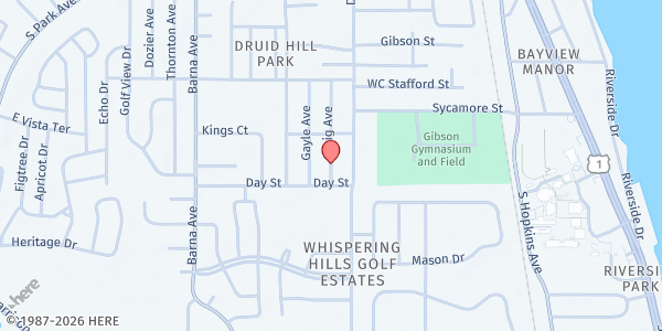 Map showing United Church of God of Deliverance at 1755 Craig Avenue, Deliverance, FL