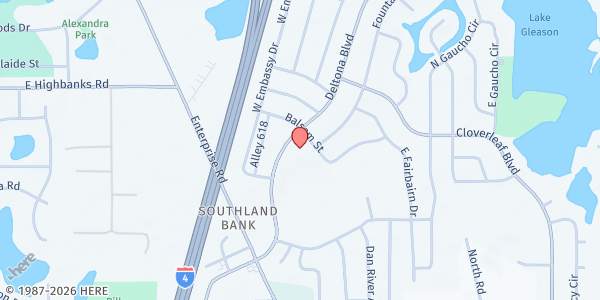 Map showing Deltona Alliance Church at 921 Deltona Blvd, Deltona, FL