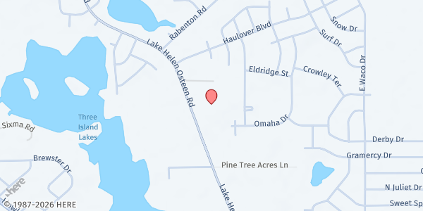 Map showing New Hope Church of Deltona Inc. at 2855 Lake Helen-Osteen Road, Deltona, FL