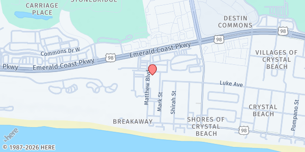 Map showing Village Church Food Pantry at Village Church Food Pantry, Destin, FL