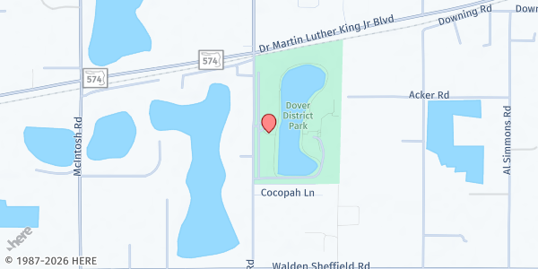 Map showing Hillsborough - Dover Boys & Girls Club of Tampa Bay at 2820 Gallagher Rd., Dover, FL