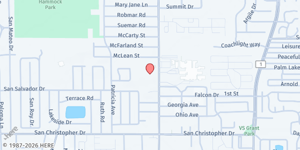 Map showing Dunedin Cares Food Pantry at 1630 Pinehurst Road, Dunedin, FL