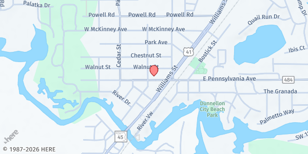 Map showing Annie Johnson - Dunnellon at 20625 W. Pennsylvania Ave., Dunnellon, FL