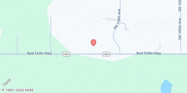 Map showing The Episcopal Church of the Advent at 11251 SW Hwy. 484, Dunnellon, FL