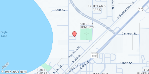 Map showing First Assembly Eagle Lake at 670 N Eagle Dr, Eagle Lake, FL