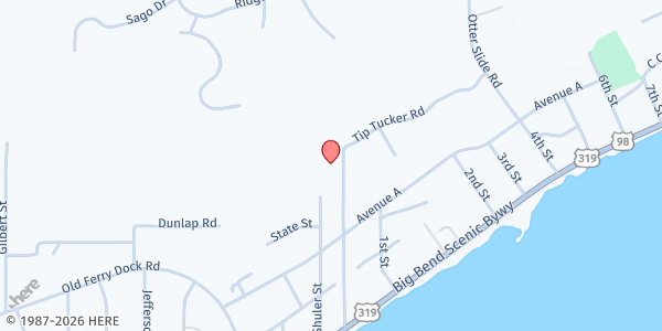 Map showing Franklins Promise Coalition - Eastpoint at 85 School Road, Eastpoint, FL