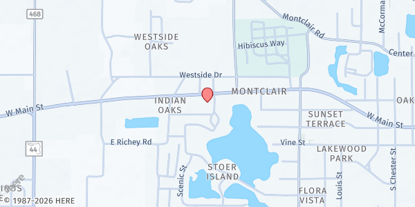 Map showing Hope 2 Restoration at 2501 W Main Street #106, Eustis, FL