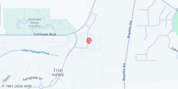 Map showing SEED HOPE INC. - Fish Hawk at 5668 Fishhawk Crossing Boulevard, Fish Hawk, FL