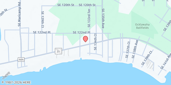 Map showing Community of Gratitude Pantry at 13335 E Hwy 25, FL, FL