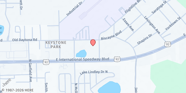 Map showing Faith United Church at 813 Flightline Blvd, FL, FL