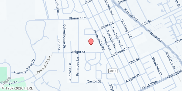 Map showing HUM - Emergency Pantry at 1340 Wright St, FL, FL