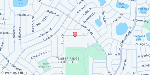 Map showing Our Lady of The Lakes/St. Vincent de Paul at 1310 Maximillion Street, FL, FL