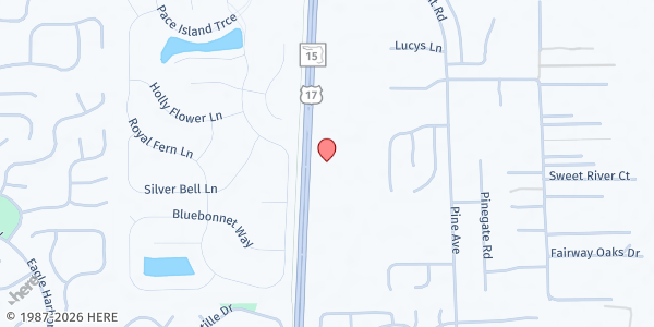 Map showing Orange Cove Seventh-Day Adventist Church at 4501 Hwy. 17, Fleming Island, FL