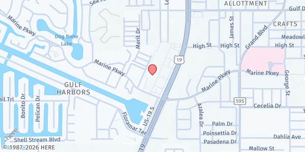 Map showing Publix Pharmacy - Flor-a-mar at 5127 U.S. 19, Flor-a-mar, FL