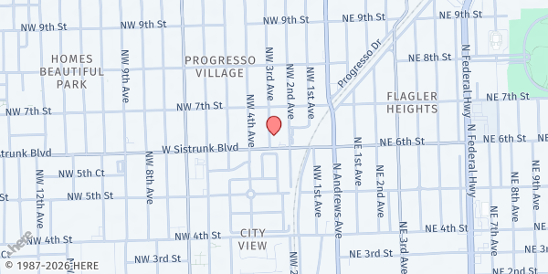 Map showing The Pantry of Broward at 610 NW 3rd Ave., Fort Lauderdale, FL