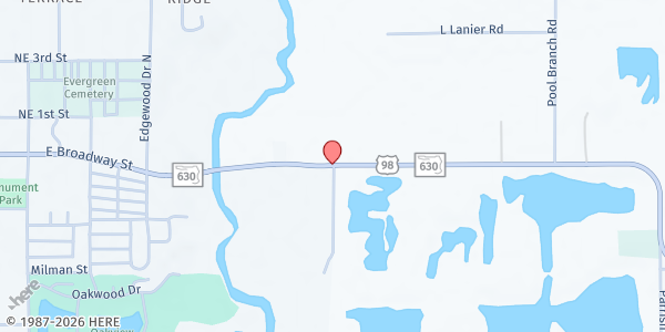 Map showing Help of Fort Meade at 1639 Frostproof Highway, Fort Meade, FL