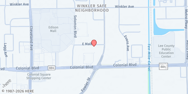 Map showing Centerstone of Florida - Fort Myers at 4350 Fowler Street, Fort Myers, FL