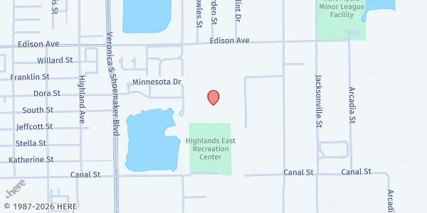 Map showing Colonial Elementary at 3800 Edison Ave, Fort Myers, FL