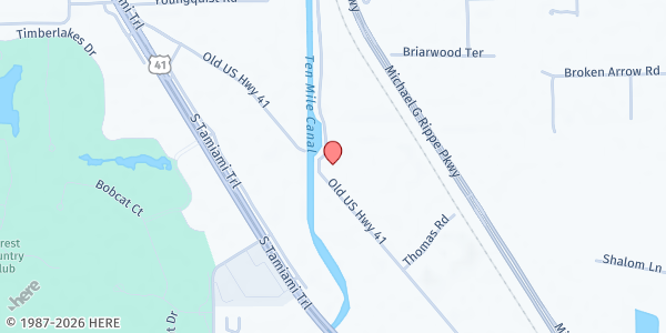 Map showing Eva's Closet & Foundation at 16331 Old US 41 #101, Fort Myers, FL