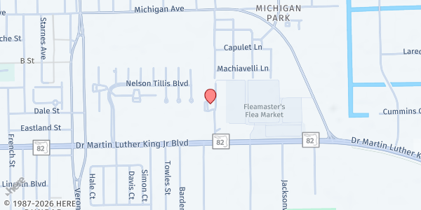 Map showing Fort Myers Rescue Mission at 6900 Mission Ln., Fort Myers, FL
