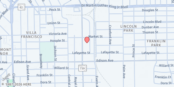 Map showing Hearts & Homes For Veterans - Fort Myers at 2230 Alicia St., Fort Myers, FL