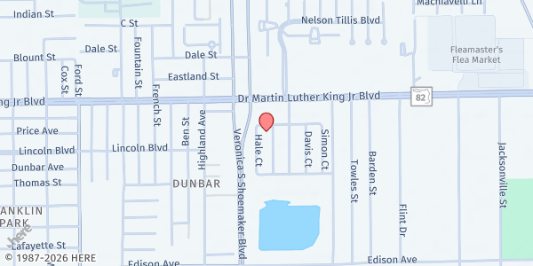 Map showing HOUSE OF PRAYER IV at 2112 Mitchell Ct., Fort Myers, FL