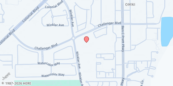 Map showing Ray V. Pottorf Pantry In-School pantry at 4600 Challenger Blvd, Fort Myers, FL