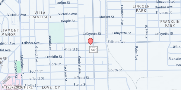 Map showing The Salvation Army - Fort Myers at 2476 Edison Ave., Fort Myers, FL