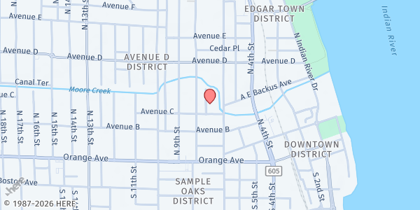 Map showing Grace Women and Children's Health Center at 714 Avenue C, Fort Pierce, FL