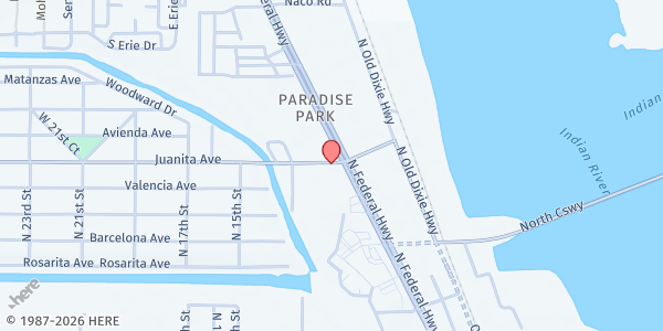 Map showing Salvation Army Fort Pierce at 3629 S US Highway 1, Fort Pierce, FL