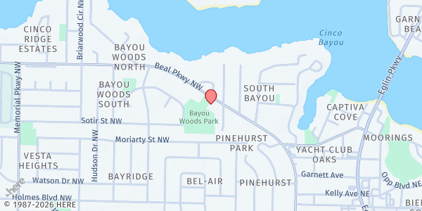 Map showing Sharing and Caring of Fort Walton Beach at 126 Beal Pkwy, Fort Walton Beach, FL