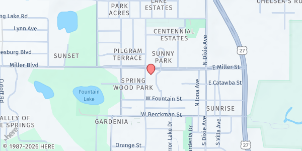 Map showing Community UMC - Fruitland Park at 309 College Ave., Fruitland Park, FL