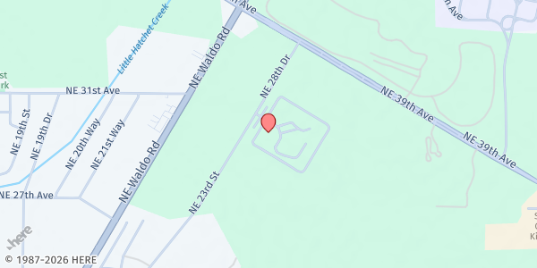 Map showing Grace Marketplace at 3055 NE 28th Dr, Gainesville, FL