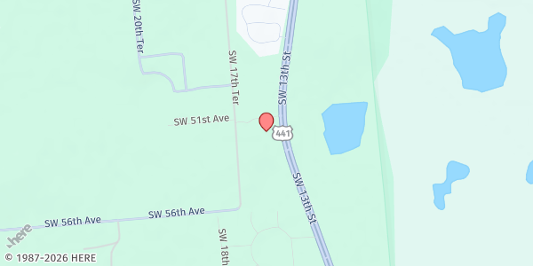 Map showing Hoda Center at 5220 SW 13th St, Gainesville, FL