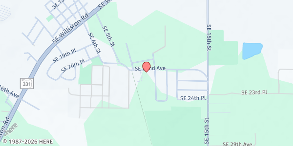 Map showing REIL Works at 1119 SE 22nd Ave., Gainesville, FL