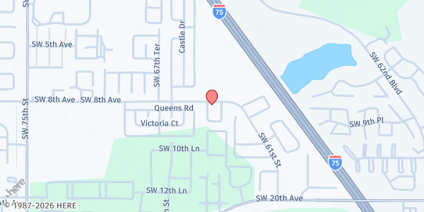 Map showing SWAG Family Resource Center at 807 SW 64th Terrace, Gainesville, FL