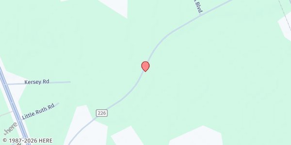 Map showing Shiloh Baptist Church of Green Cove Springs at 1055 Co. Rd. 226, Green Cove Springs, FL