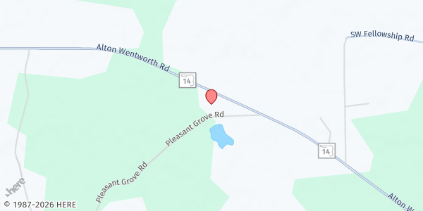 Map showing Pleasant Grove Baptist at 8985 Alton Wentworth Rd, Greenville, FL