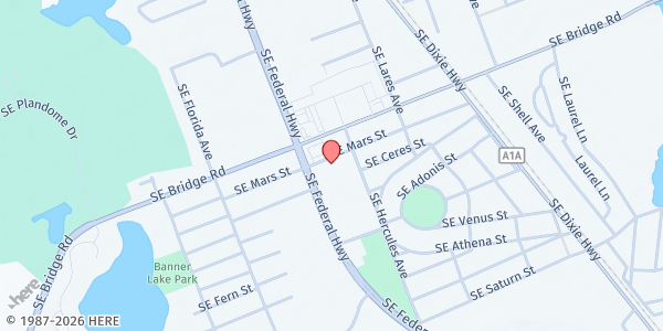 Map showing St. Vincent de Paul Hobe Sound at 12001 SE Federal Highway, Suite D, Hobe Sound, FL