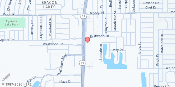 Map showing Met Min West Pasco at 3216 US-19, Holiday, FL