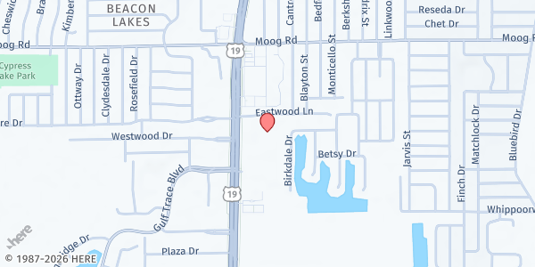 Map showing Metropolitan Ministries - Holiday at 3216 U.S. Highway 19, Holiday, FL